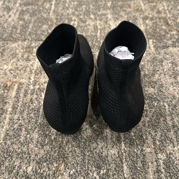 Elieen Fisher Purl Recycled Stretch Knit Bootie Black Sz 9 - Picture 5 of 9
